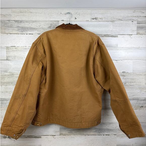 Carhartt vintage 1995 mens 54 Tall blanket lined detroit duck jacket 6BJL coat - Picture 5 of 8